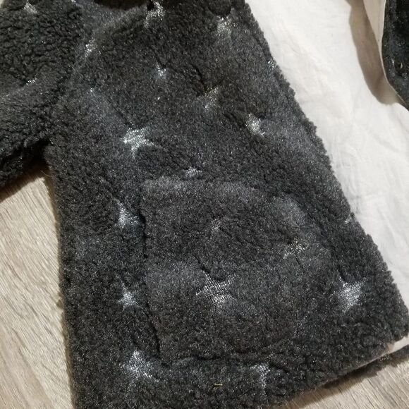 Zara | black & silver cozy Jacket 2/3Y - Picture 5 of 7